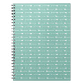 Mini & White Arrows Modernes Boho-Muster-Notebook Notizblock (Vorderseite)