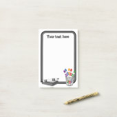 Mini Whiteboard Post-it Klebezettel (Auf Schreibtisch)