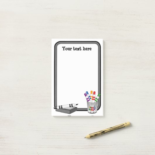 Mini Whiteboard Post-it Klebezettel (Auf Schreibtisch)