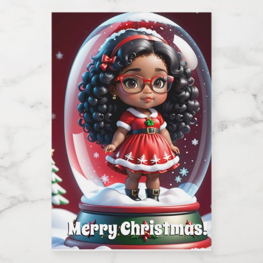 Mini Wine Flasche Weihnachtslabel Weinetikett (Einzelnes Label)