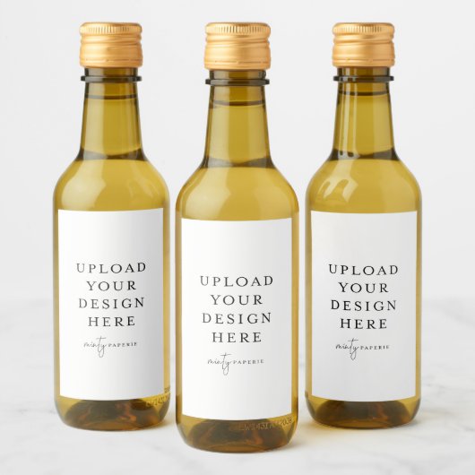 Mini Wine & Sparkling Weinflasche 2" x 3" (Set von Weinetikett (Flaschen)