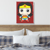 Mini Wonder Woman Leinwanddruck (Insitu (Schlafzimmer))