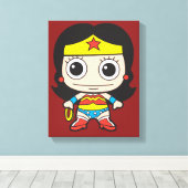 Mini Wonder Woman Leinwanddruck (Insitu (Holzboden))