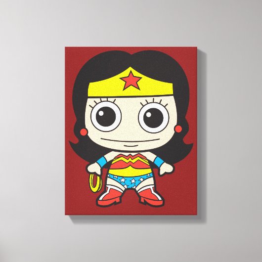 Mini Wonder Woman Leinwanddruck (Vorderseite)