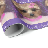 MINI YORKIE POO GESCHENKPAPIER (Rolleneckpunkt)