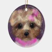 MINI YORKIE POO KERAMIK ORNAMENT (Links)