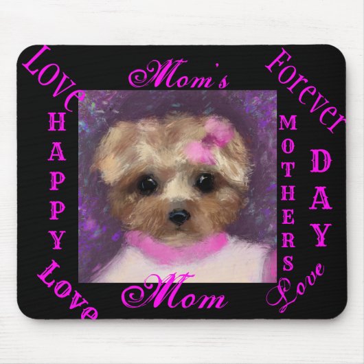 MINI YORKIE POO MOUSEPAD (Vorne)