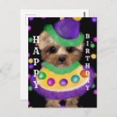 MINI YORKIE POO POSTKARTE (Vorne/Hinten)