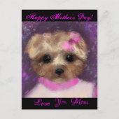 MINI YORKIE POO POSTKARTE (Vorderseite)
