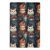 Mini-Zwischenablage für festliche Katzen Mini Klemmbrett (Rückseite)
