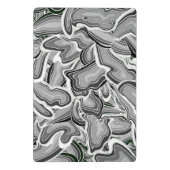 Mini-Zwischenablage für graues Liquid-Notebook Mini Klemmbrett (Rückseite)