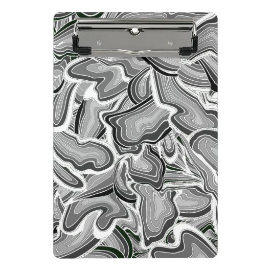 Mini-Zwischenablage für graues Liquid-Notebook Mini Klemmbrett (Vorderseite)