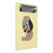 Mini-Zwischenablage für niedlichen Welpenhund Cart Mini Klemmbrett (Schrägansicht)