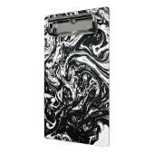 Mini-Zwischenablage im Schwarz-Weiß-Marmor Mini Klemmbrett (Gewinkelt2)