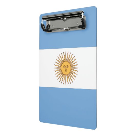 Mini-Zwischenablage mit argentinischer Flagge Mini Klemmbrett (Gewinkelt2)