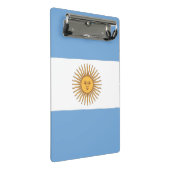 Mini-Zwischenablage mit argentinischer Flagge Mini Klemmbrett (Schrägansicht)