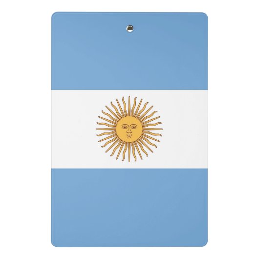 Mini-Zwischenablage mit argentinischer Flagge Mini Klemmbrett (Rückseite)
