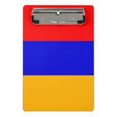 Mini-Zwischenablage mit armenischer Flagge Mini Klemmbrett (Vorderseite)