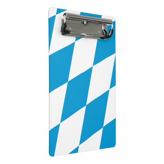 Mini-Zwischenablage mit bayerischer Flagge Mini Klemmbrett (Schrägansicht)