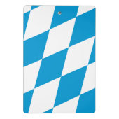 Mini-Zwischenablage mit bayerischer Flagge Mini Klemmbrett (Rückseite)