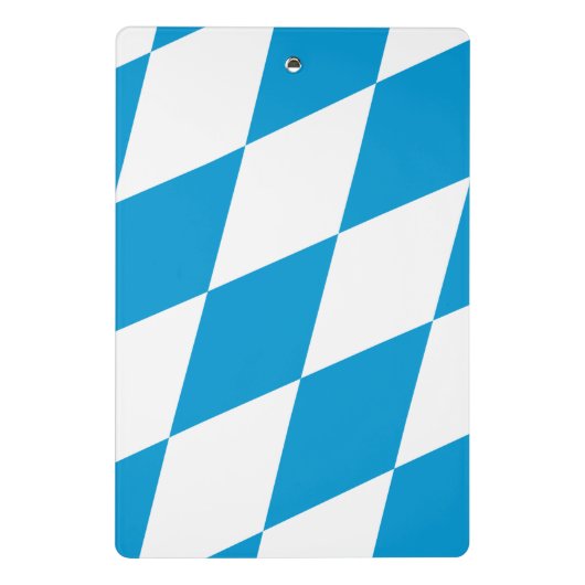 Mini-Zwischenablage mit bayerischer Flagge Mini Klemmbrett (Rückseite)