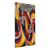 Mini-Zwischenablage mit belgischen Farben Mini Klemmbrett (Schrägansicht)