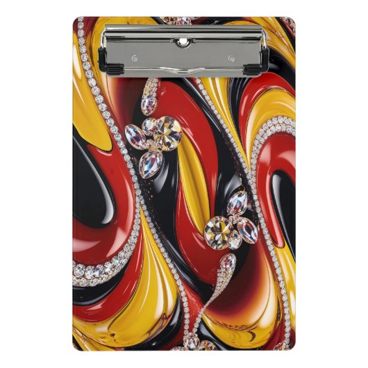 Mini-Zwischenablage mit belgischen Farben Mini Klemmbrett (Vorderseite)