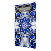 Mini-Zwischenablage mit blauen, weißen Farben Mini Klemmbrett (Gewinkelt2)