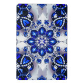 Mini-Zwischenablage mit blauen, weißen Farben Mini Klemmbrett (Rückseite)