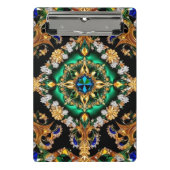 Mini-Zwischenablage mit brasilianischen Farben Mini Klemmbrett (Vorderseite)