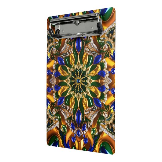 Mini-Zwischenablage mit Brasilien-Farben Mini Klemmbrett (Gewinkelt2)