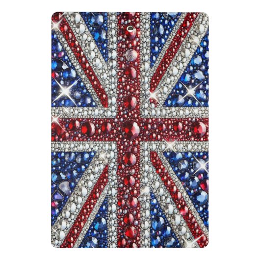 Mini-Zwischenablage mit Britischen Farben Mini Klemmbrett (Rückseite)