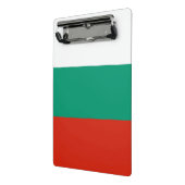 Mini-Zwischenablage mit bulgarischer Flagge Mini Klemmbrett (Gewinkelt2)