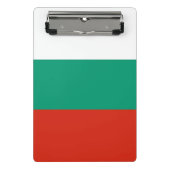 Mini-Zwischenablage mit bulgarischer Flagge Mini Klemmbrett (Vorderseite)