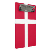Mini-Zwischenablage mit dänischer Flagge Mini Klemmbrett (Schrägansicht)