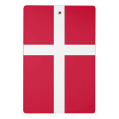 Mini-Zwischenablage mit dänischer Flagge Mini Klemmbrett (Rückseite)