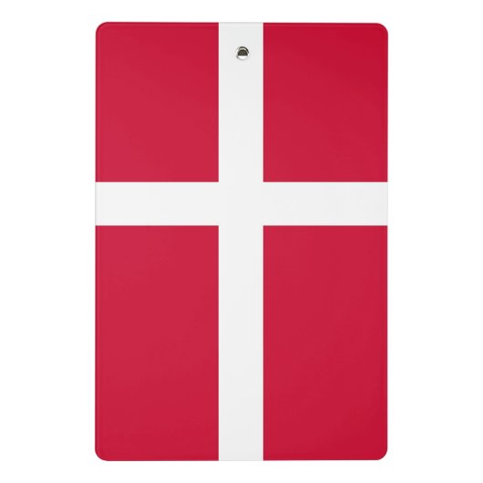 Mini-Zwischenablage mit dänischer Flagge Mini Klemmbrett (Rückseite)