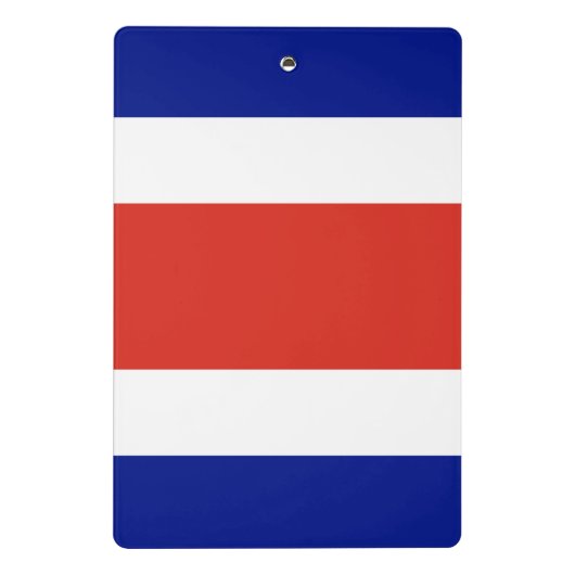 Mini-Zwischenablage mit der Flagge Costa Ricas Mini Klemmbrett (Rückseite)