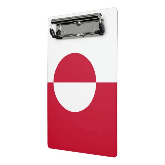 Mini-Zwischenablage mit der Flagge Grönlands Mini Klemmbrett (Gewinkelt2)