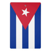 Mini-Zwischenablage mit der Flagge Kubas Mini Klemmbrett (Rückseite)