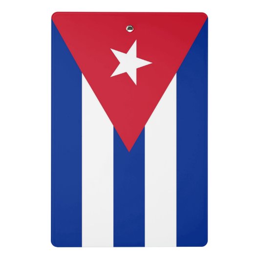 Mini-Zwischenablage mit der Flagge Kubas Mini Klemmbrett (Rückseite)