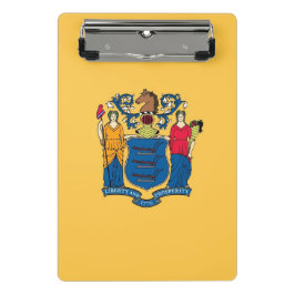 Mini-Zwischenablage mit der Flagge New Jersey, USA Mini Klemmbrett