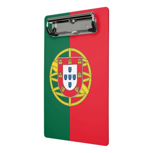 Mini-Zwischenablage mit der Flagge Portugals Mini Klemmbrett (Gewinkelt2)