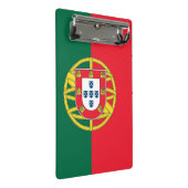 Mini-Zwischenablage mit der Flagge Portugals Mini Klemmbrett (Schrägansicht)
