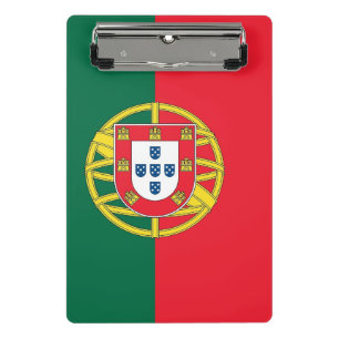 Mini-Zwischenablage mit der Flagge Portugals Mini Klemmbrett