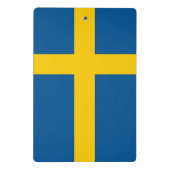 Mini-Zwischenablage mit der Flagge Schwedens Mini Klemmbrett (Rückseite)