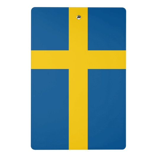Mini-Zwischenablage mit der Flagge Schwedens Mini Klemmbrett (Rückseite)