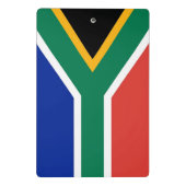 Mini-Zwischenablage mit der Flagge Südafrikas Mini Klemmbrett (Rückseite)