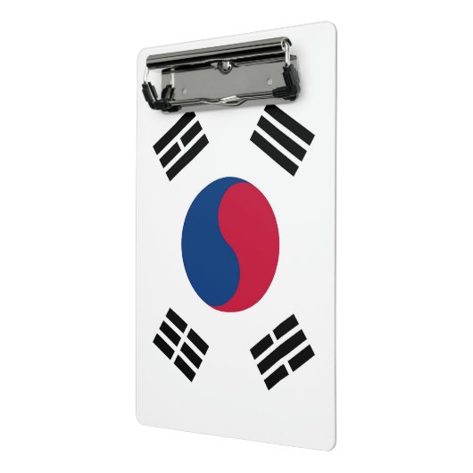 Mini-Zwischenablage mit der Flagge Südkoreas Mini Klemmbrett (Gewinkelt2)