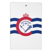 Mini-Zwischenablage mit der Flagge von Cincinnati, Mini Klemmbrett (Rückseite)